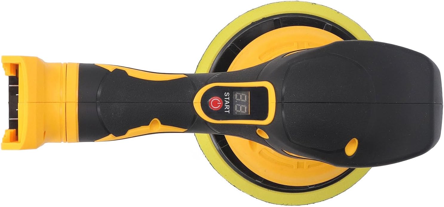 6 Inch Cordless Car Buffer Polisher, 2500 5000 RPM 6 Speed Gears with Pure Copper Motor and Eccentric Design, for 20V Lithium Ion Battery DCB201 DCB203 DCB204