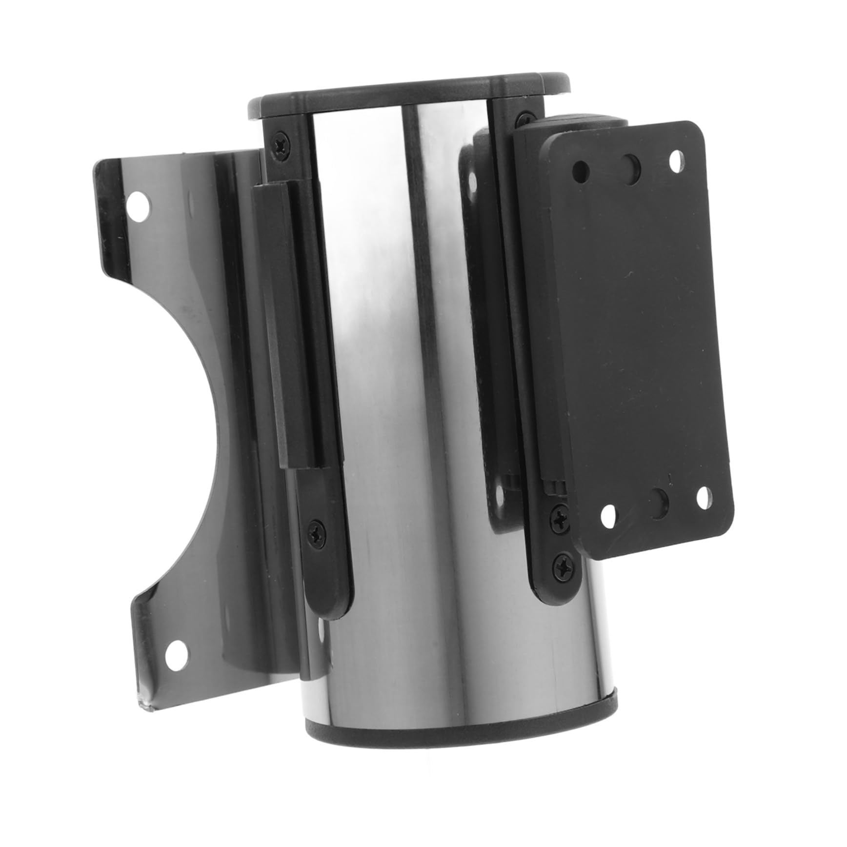 MUCKLILY Weatherproof Stainless Steel Cash Register Belt Retractable Barrier for Wall Mount Crowd Control Traffic Management