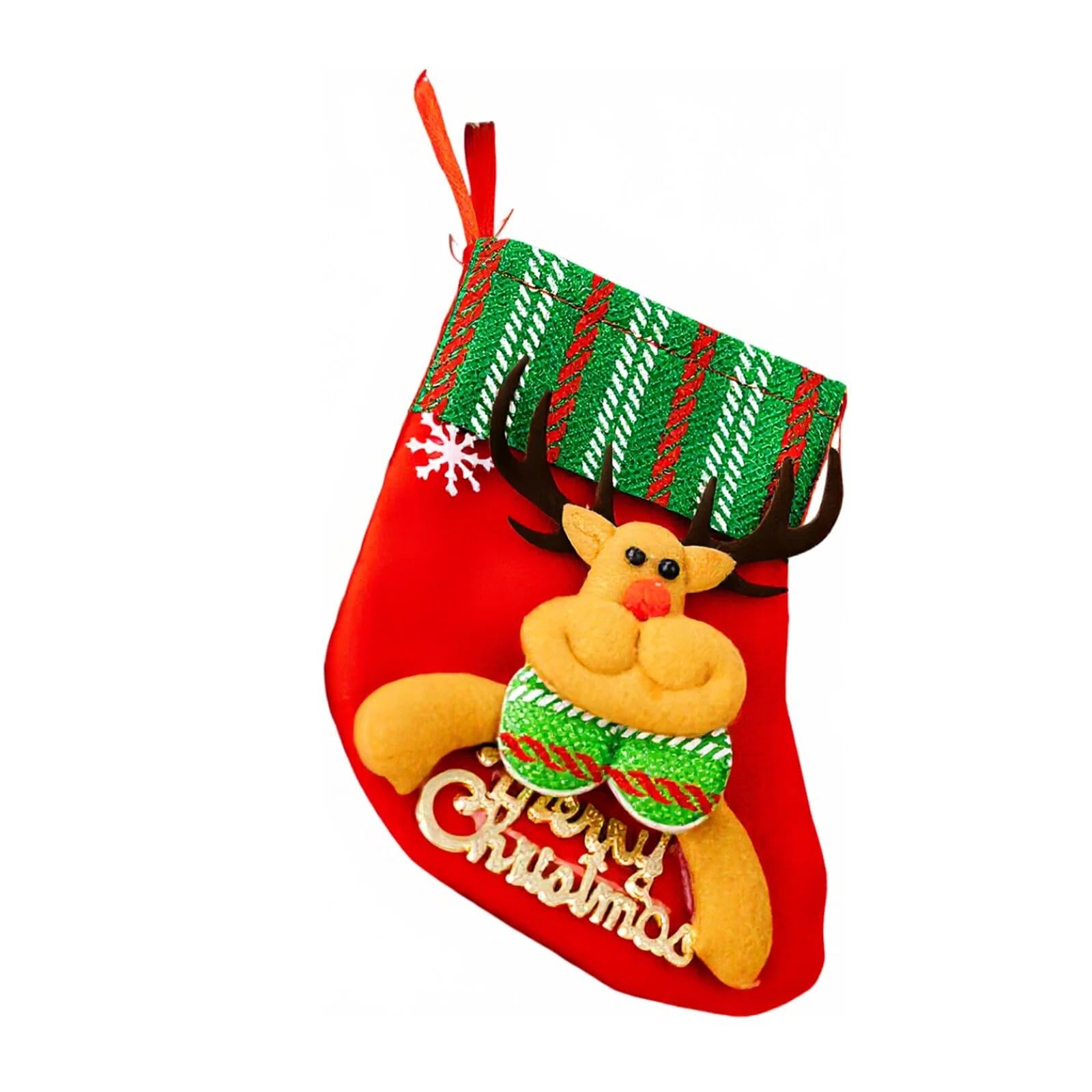 Christmas Stockings, Gift Bags, Candy, Snowman, Deer Decorations