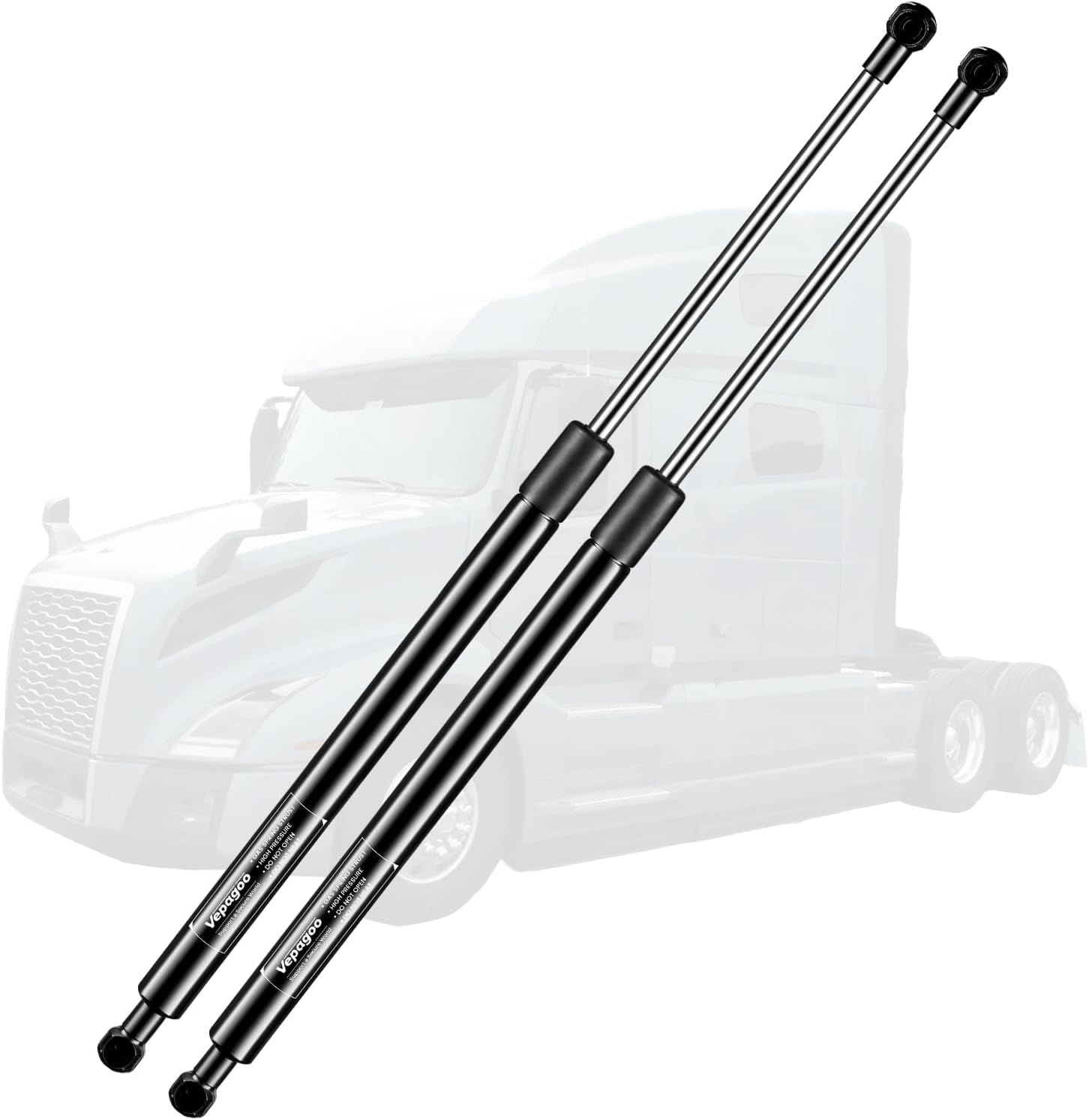 Photo 1 of  Vepagoo 20541720 Front Hood Struts 1997-2003 VNL & Mack, 2005-2011 CHN613 Set Forward Axle Gas Shock Lift Supports Spring 11QM417M, 20358822, 20502741 