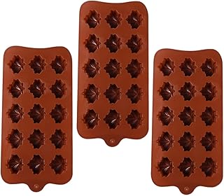 PRETYZOOM Molde De Folha De Bordo 9 Peças Moldes Para Fazer Doces Moldes De Silicone Para Cozimento De Cupcake Moldes De Silicone Para Doces Mousses Pirulitos Para Molde De Cozimento