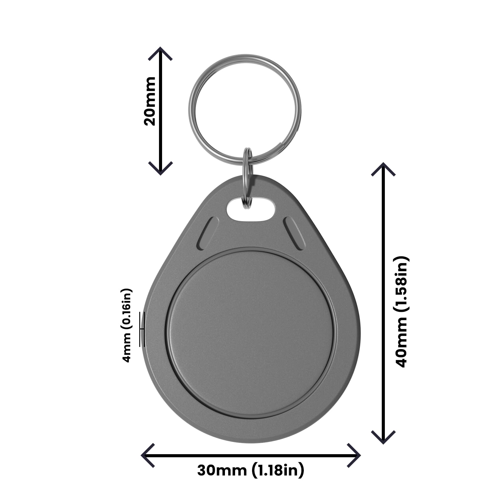 NFC Ultralight C - Contactless Ticket IC MF0ICU2 13.56Mhz Key Fob Blue Color (Pack Of 10) (50 PF