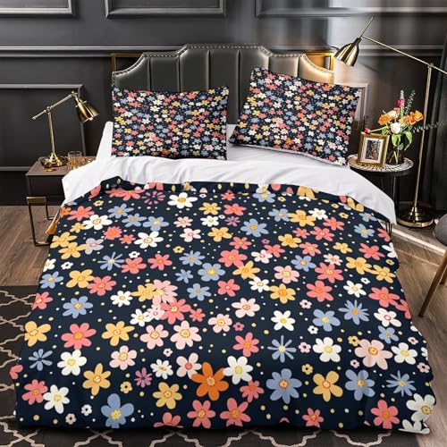 Housse de couette microfibre effet 3D finitions de qualité supérieure