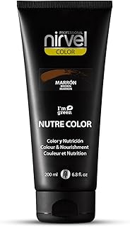 Nirvel NUTRE COLOR Marrón intenso 200 mL Mascarilla Profesional - Coloración temporal - Nutrición y brillo