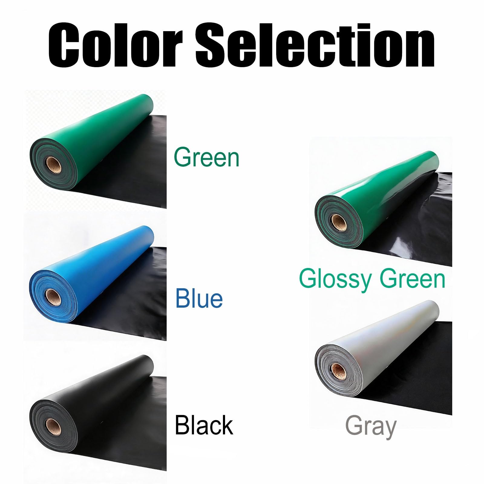alfombrilla soldadura Rollo Grande De Tapete De Goma Esd De 120 Cm De Ancho, Tapete De Trabajo Antiestático Reparaciones Electrónicas Sala De Computadoras(Glossy Green,L 200 CM T 0.3 CM)