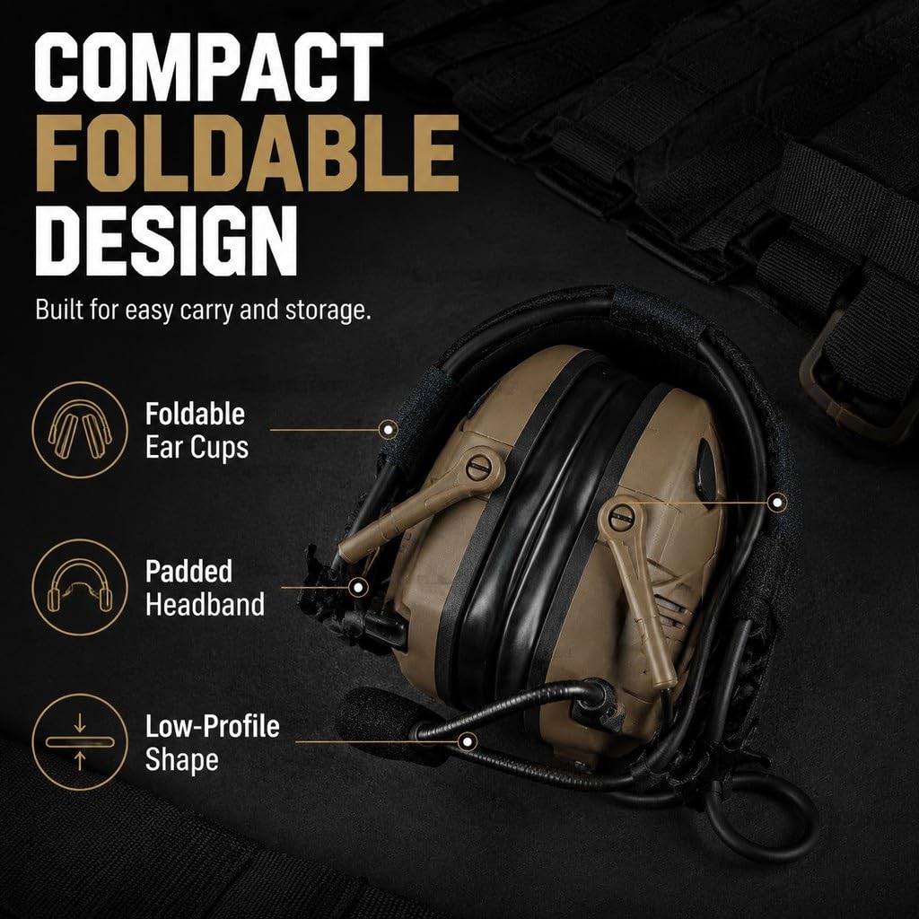 Auriculares tácticos Bluetooth - Protección auditiva de comunicación