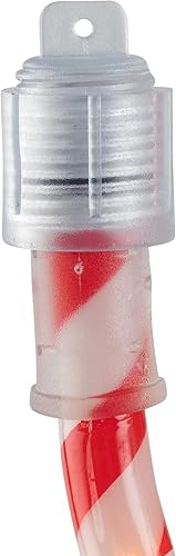 Miniatura 6 de Northlight Guirnalda de luces navideñas de bastón de caramelo a rayas, color rojo y blanco, 18 pies