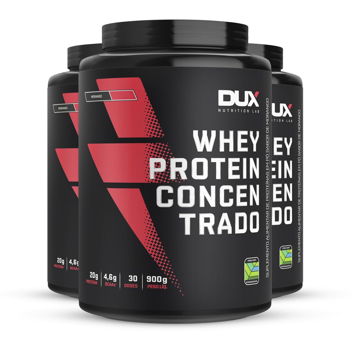 Kit 3 Whey Protein Concentrado Dux Morango 900g em promoção! Veja a oferta e mais achadinhos de Vitaminas & Suplementos 2 Hoje é o melhor dia para comprar Kit 3 Whey Protein Concentrado Dux Morango 900g com aquele preço maroto! Promoção! Aproveite a oferta! 2