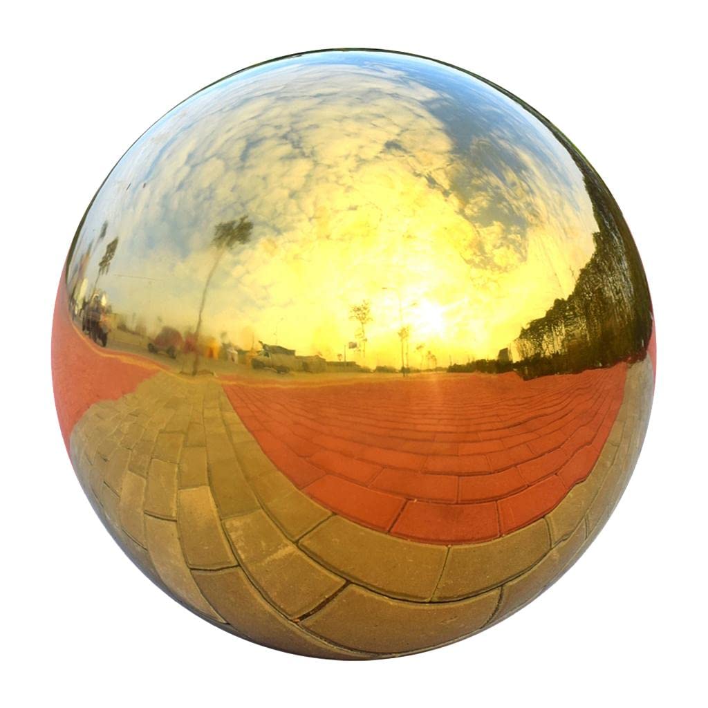 304 Stainless Hollow Ball Mirror Ball Sphere Home Garden Deco 90mm-picture-18
