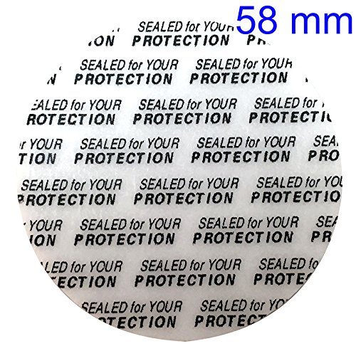 200 pcs 58 mm Bottle/Jar Pressure Foam Safety Tamper Resistant Seals