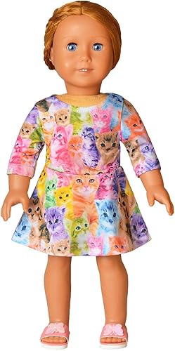 Miniatura 3 de Jxstar Vestidos a juego para niñas y muñecas de manga larga con diseño de unicornio y sirena