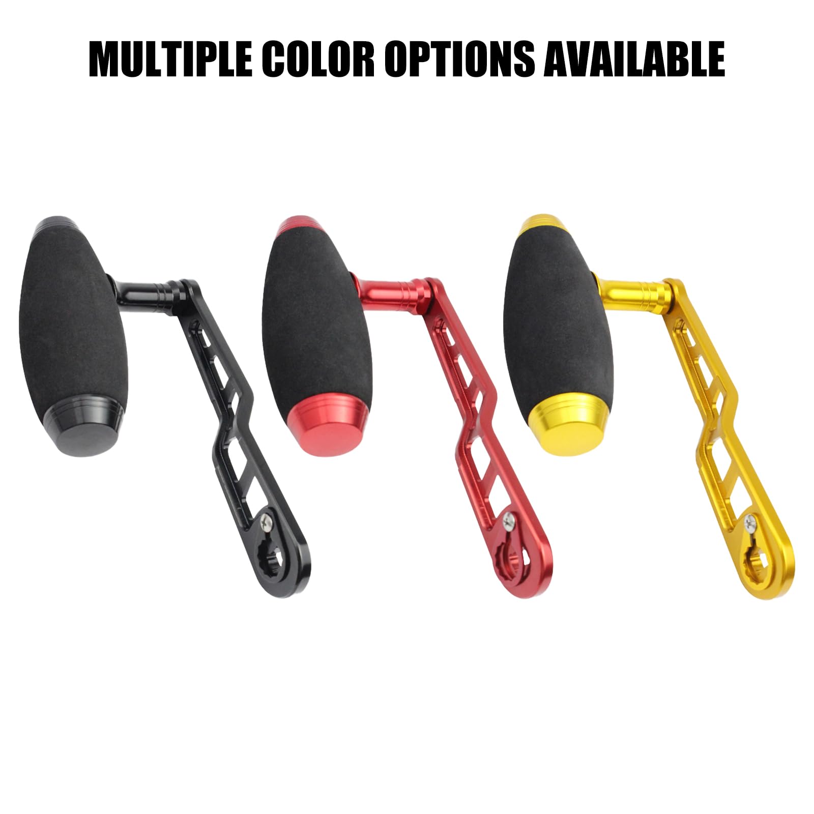 Mulinelli da baitcasting in Lega Alluminio Maniglia elettrica Mulinelli da Pesca Singoli Maniglia Accessorio da Pesca sostitutivo Ruota da traina Facile da Usare