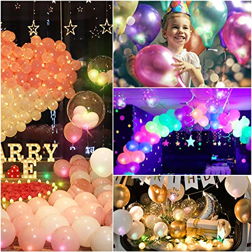 image for ZGWJ 100PCs Mini Led Lights, Led Balloons Light up Balloons for Party 