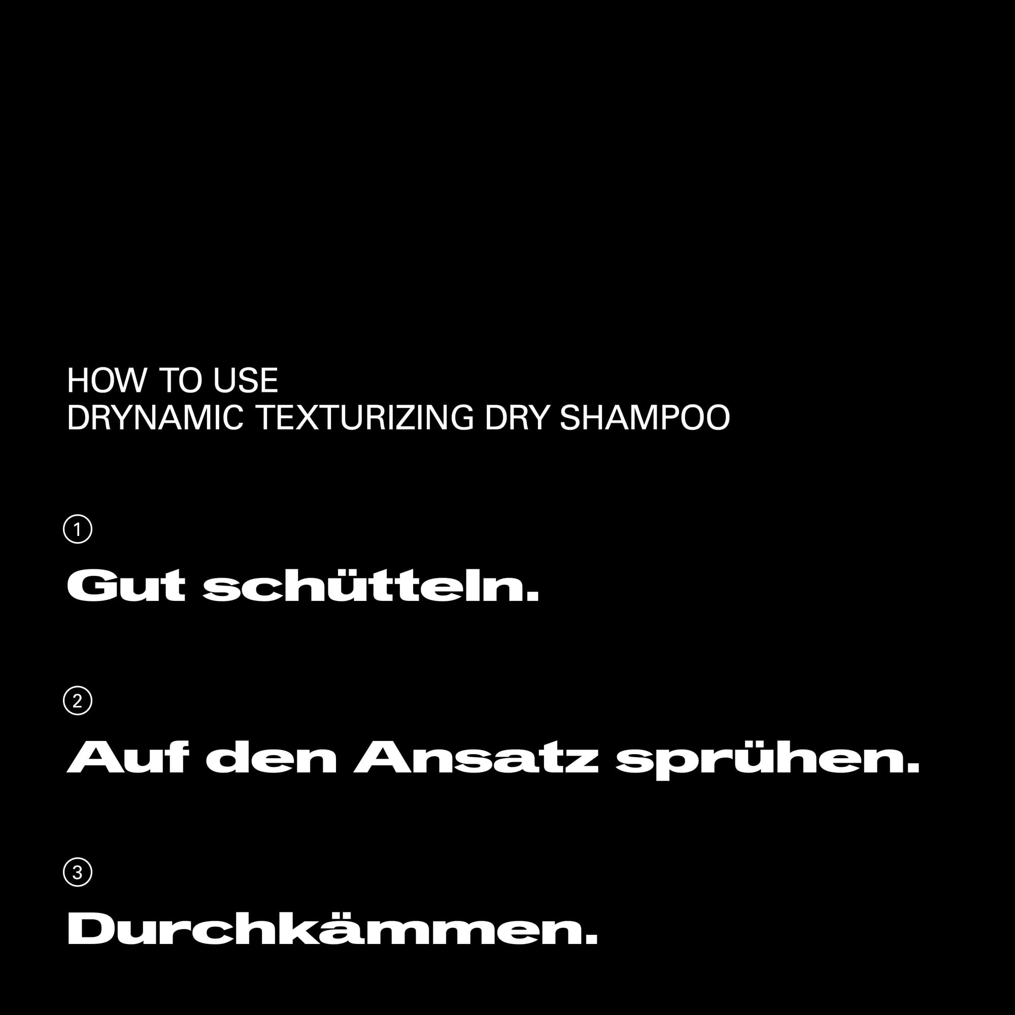 Sebastian Professional Drynamic Dry Shampoo – Trockenshampoo mit Tapiokastärke für sofortige Frische, Textur & Volumen, absorbiert Öl & verleiht neue Energie zwischen den Haarwäschen - 180 ml