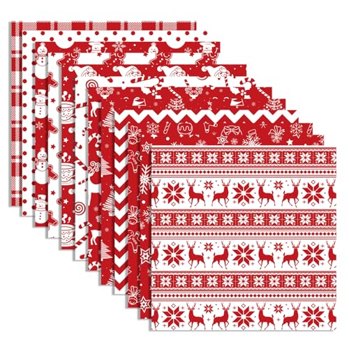 Papier scrapbooking Noël rouge 12x12 pour emballage en tissu et cartes personnalisées