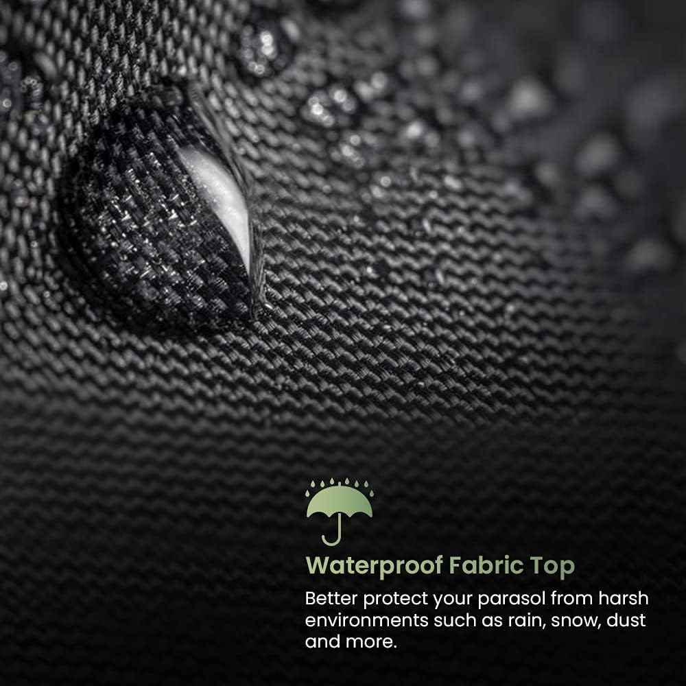 Flatro Parasol Covers Waterproof with Zipper (170 * 25 * 50 cm), Parasol Covers Heavy Duty for Garden and Outdoor, Rip Proof - Image 4