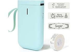 veloxbot Label Printer Pack: Portable Label Maker Machine with Bluetooth Connectivity and Preloaded Templates