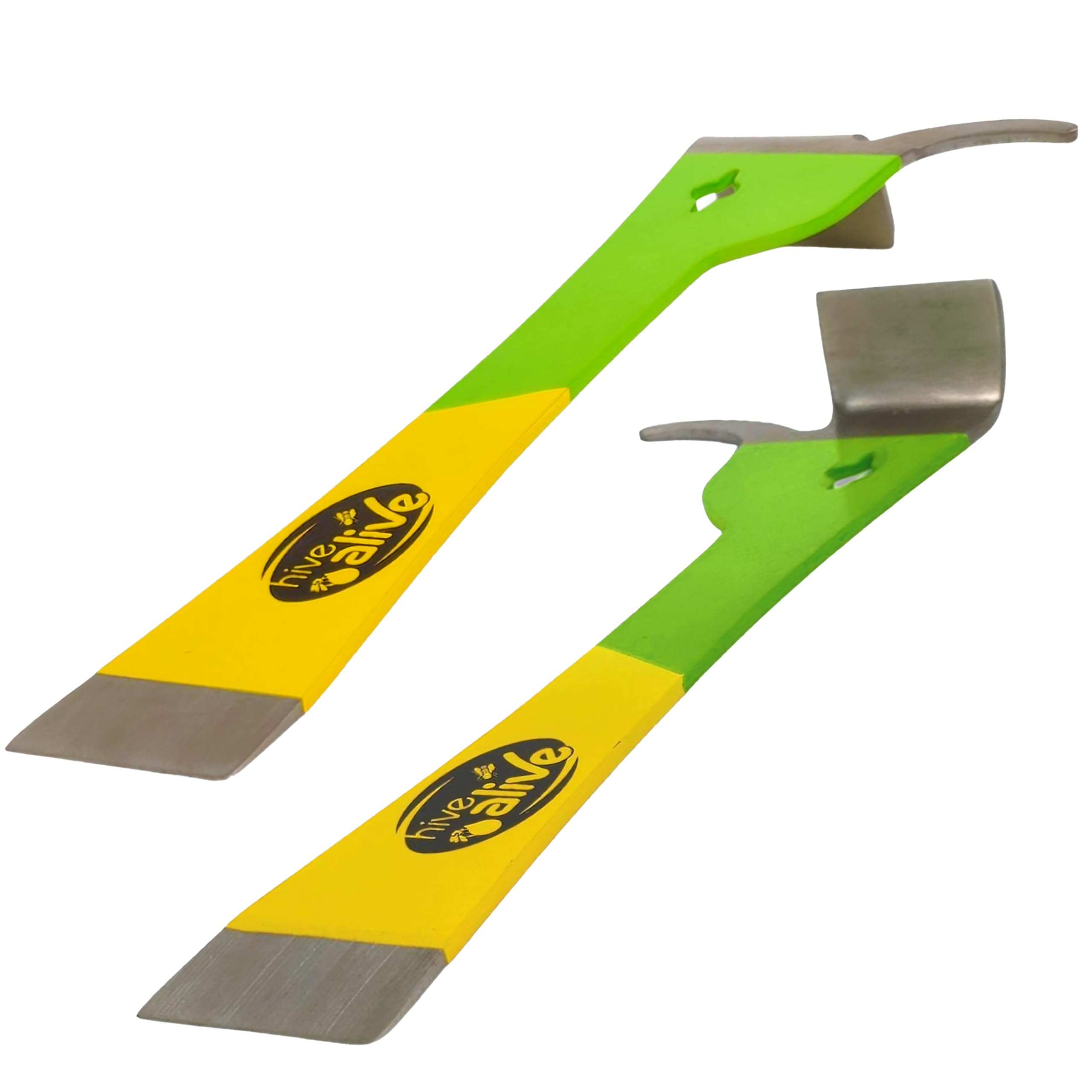 HIVE ALIVEHiveAlive EZ Find Pro HiveTool–Heat Treated 3mm Thick for Lasting Strength Beekeeper Tools for Prying, Lifting, and Scraping. 2 Color Beehive Tool Stands Out in Green Vegetation and Scrub