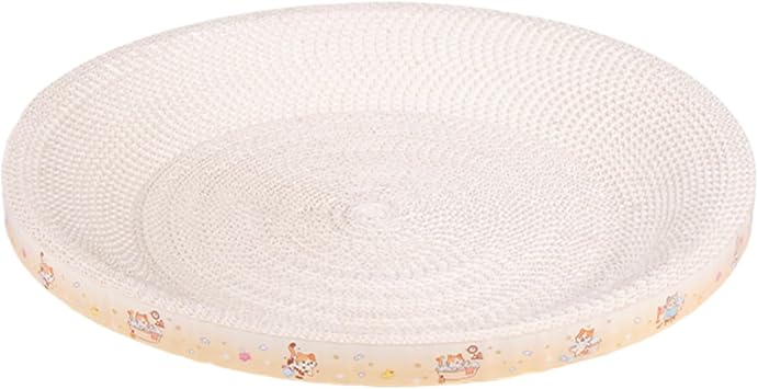 Cat Scratching Board | Round Oval Non-Slip Furniture Protector | Cat Scratching Pad Pet Bed,for Pet Grinding Claw Sleep Play Indoor Home Apartment Living Room