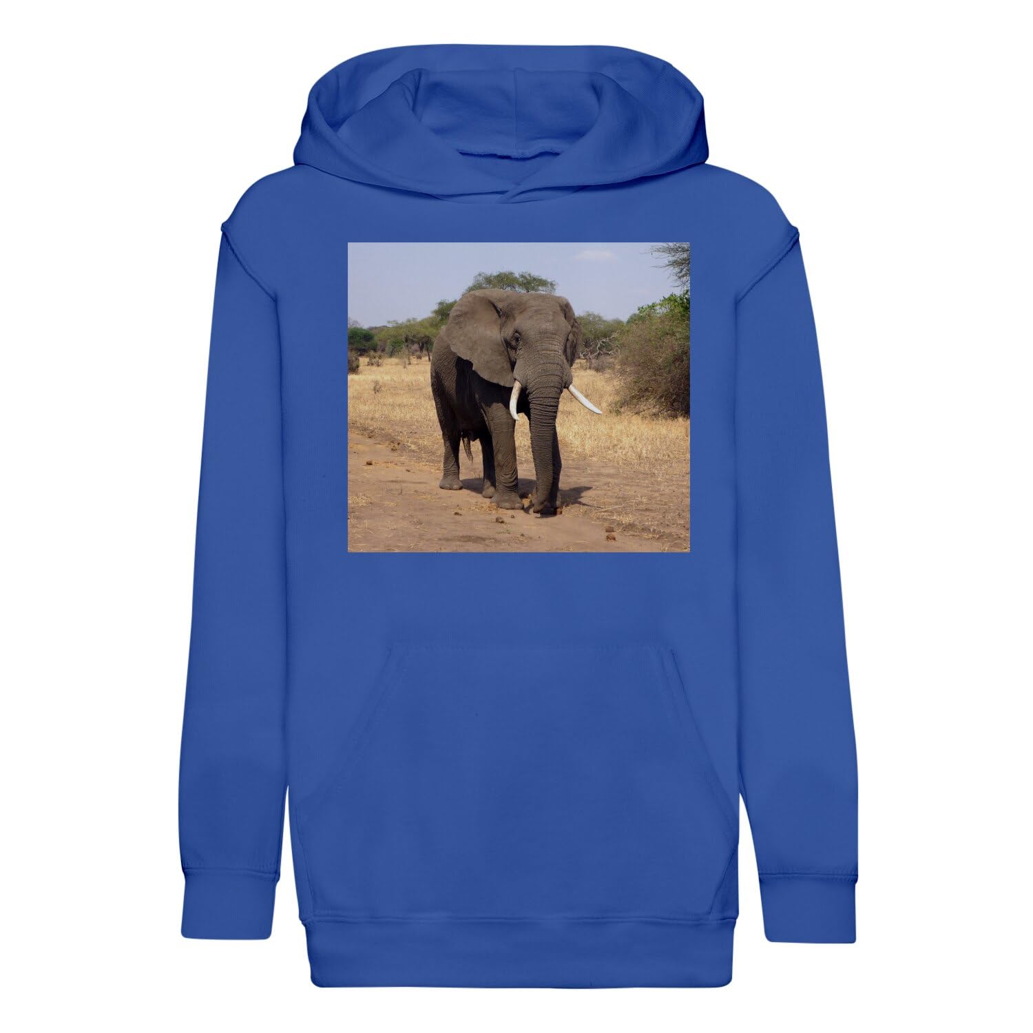 Sweat a capuche enfant elephant d'Afrique chaud et robuste pour l'école