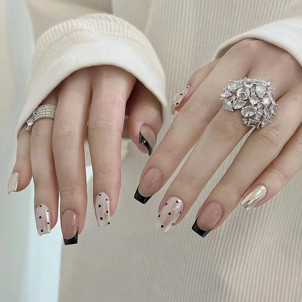Slay On Artificial Nails Set of 24 | Reusable Press On Nails Tips for Women | Lightweight, Long Lasting & Easy to Apply - Party, Wedding & Festivals (PASTELFLR 06)-image-15