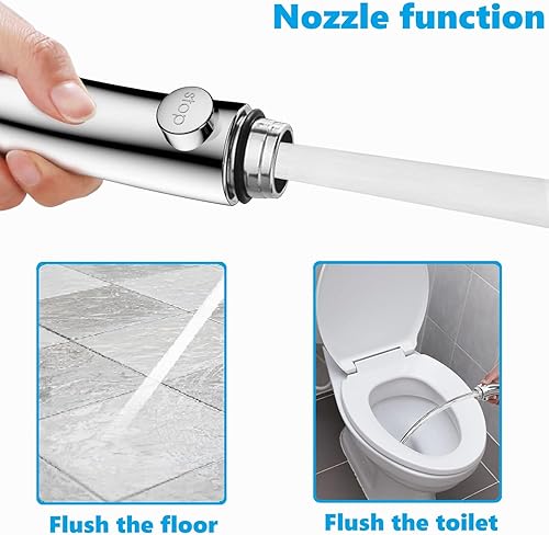 Miniatura 4 de Cabezal de ducha de mano de alta presión con interruptor de pausa de encendidoapagado, cabezal de ducha de 3 ajustes de pulverización con