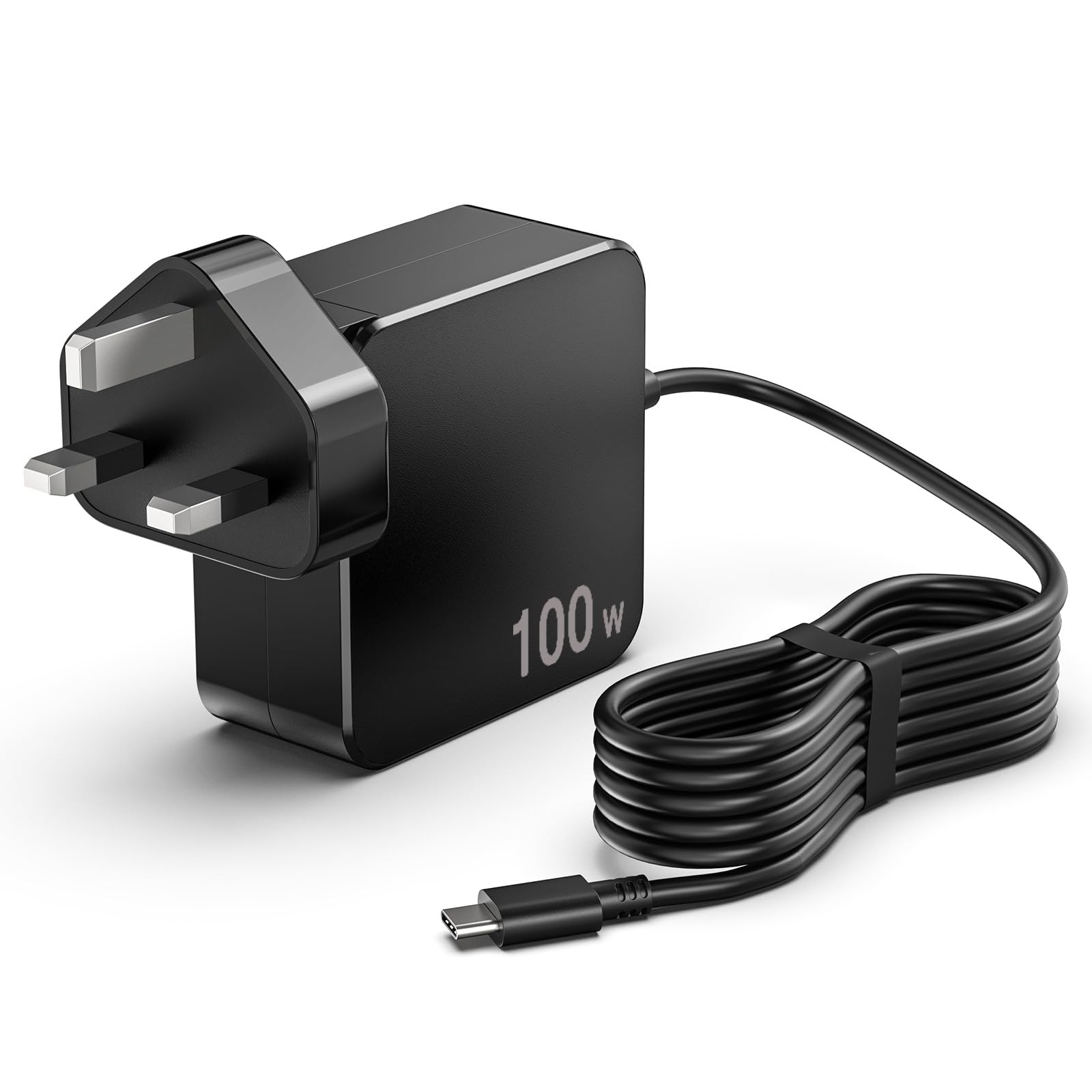 100W USB Type C Laptop Charger Compatible with Lenovo ThinkPad MSI InnJoo HP Dell Surface Asus Acer MacBook Pro/Air 16 15 14 13 Inch 2016-2025 iPad 90W 65W 45W Power Adapter 100W USB C Charger