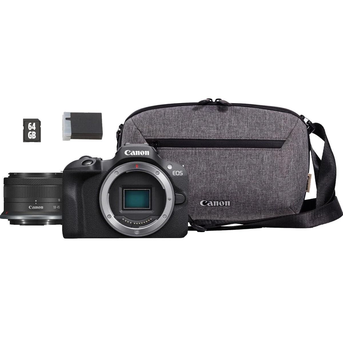 Canon EOS R100 + RF-S 18-45mm IS STM Travel Kit