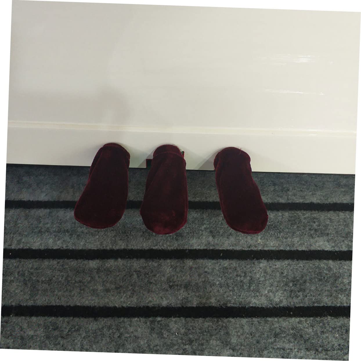 GOOHOCHY 6 Pack Piano Foot Pedal Covers Protective Sleeves for Piano Pedals Soft Velvet Accessories Elastic Band Closure Space-saving Design