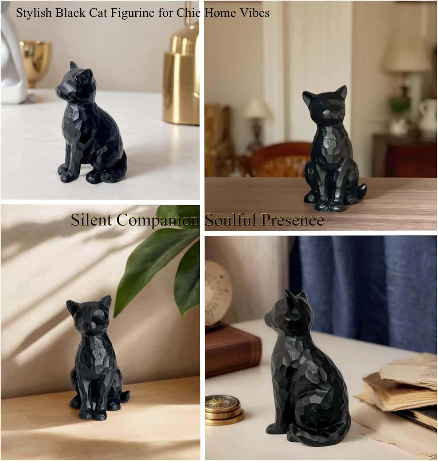 チーター？Deco Figurine Black Cat 90 Amazon.com: JWT Astyle Black Cat Figurines Statue Home Decor Gifts
