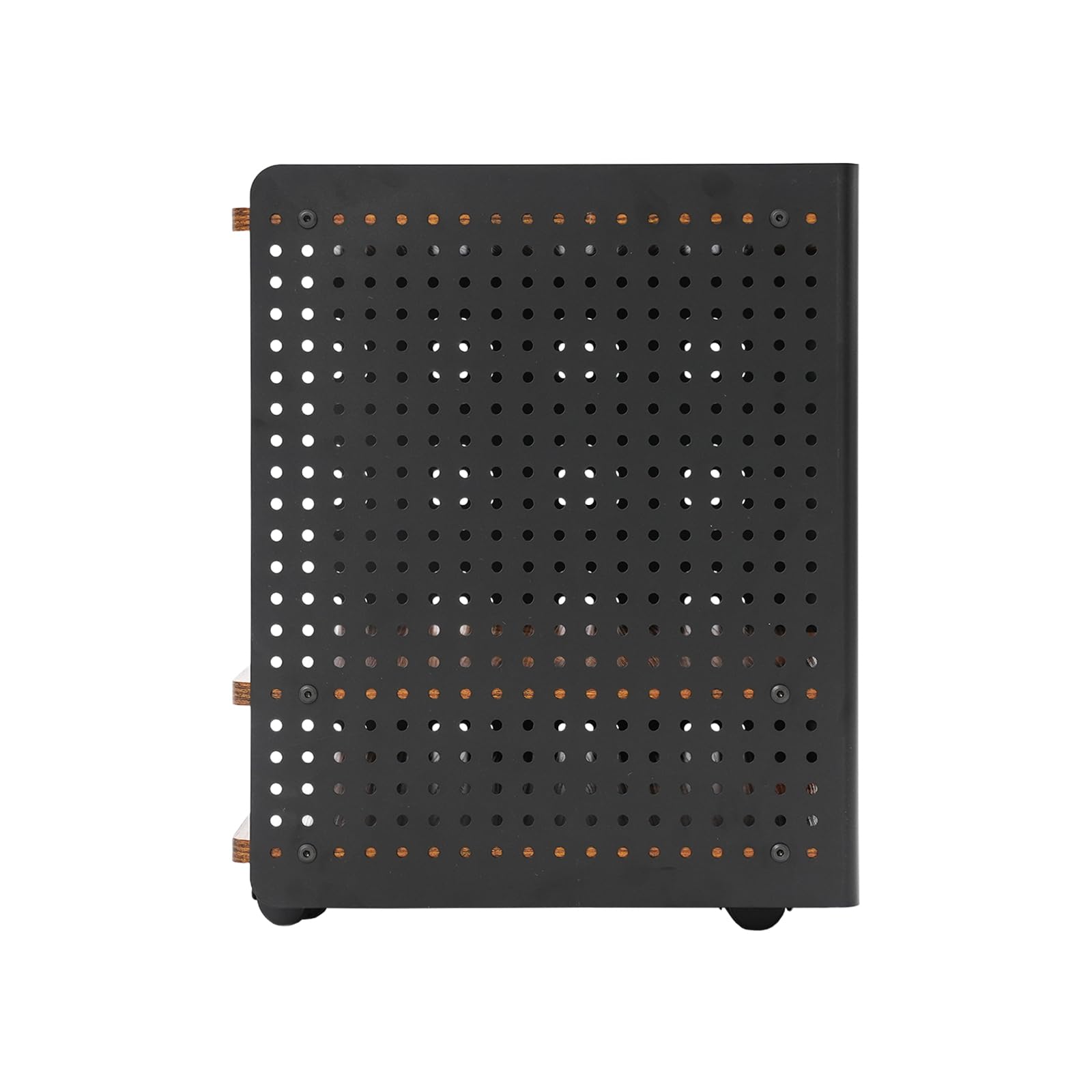 Mesa de impresora, 50 x 39 x 40 cm, soporte para impresora de 3 niveles, soporte para impresora móvil con organizador, estantería, archivador para oficina en casa (negro, marrón)