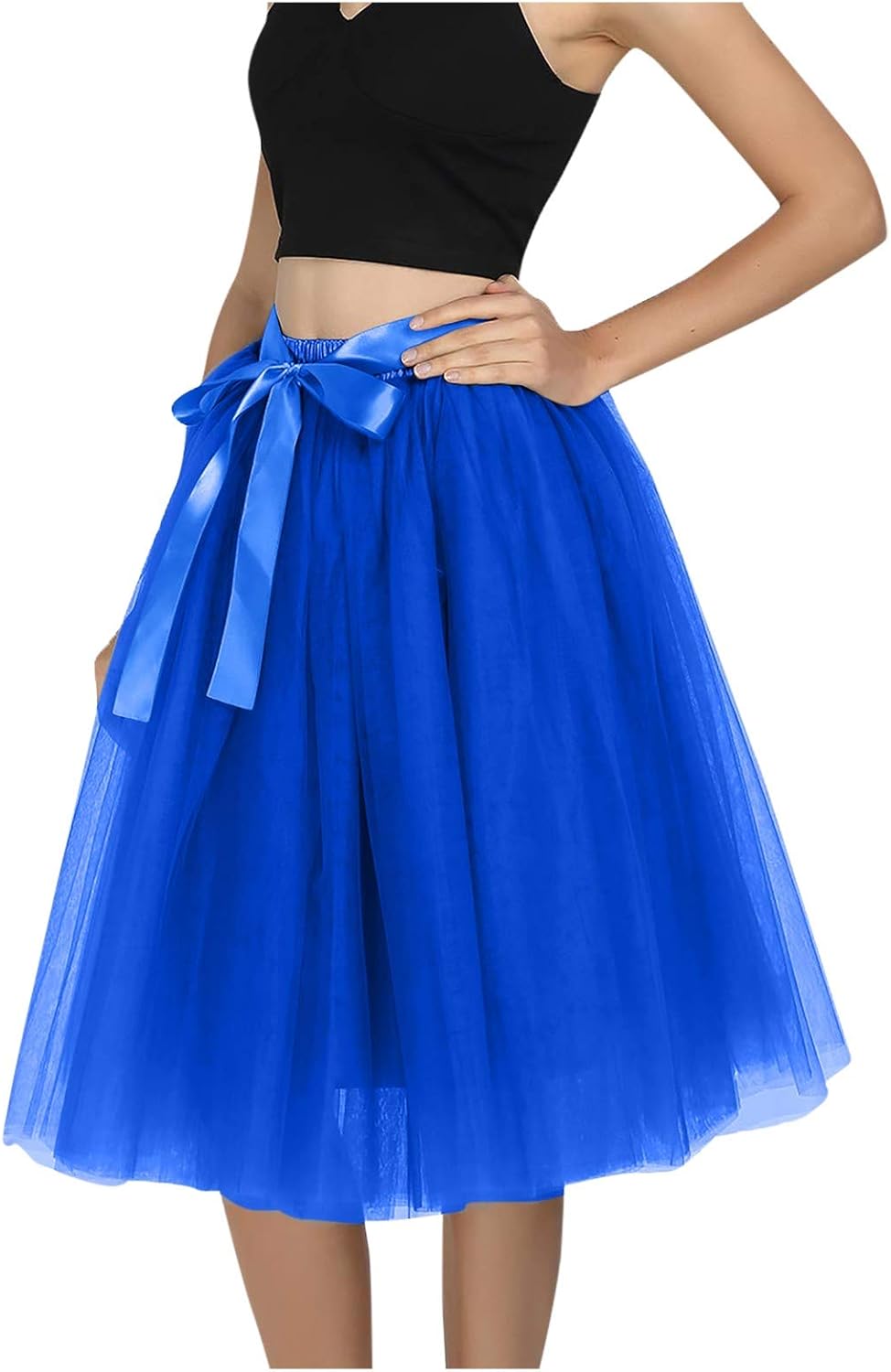 MiMiey 50s Retro Vintage Rock Damen Knielang Festliche Röcke Damen ...