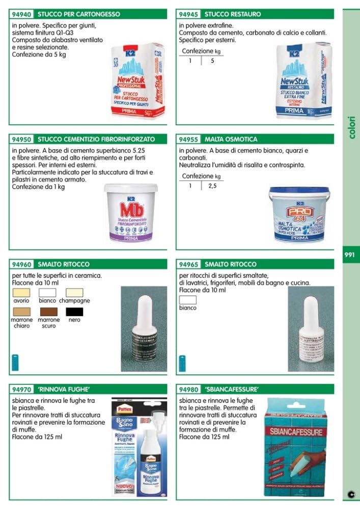 4PZ STUCCO PER CARTONGESSO "PROFESSIONAL" KG. 5 NextradeItalia Mod.FERX.GGJPM
