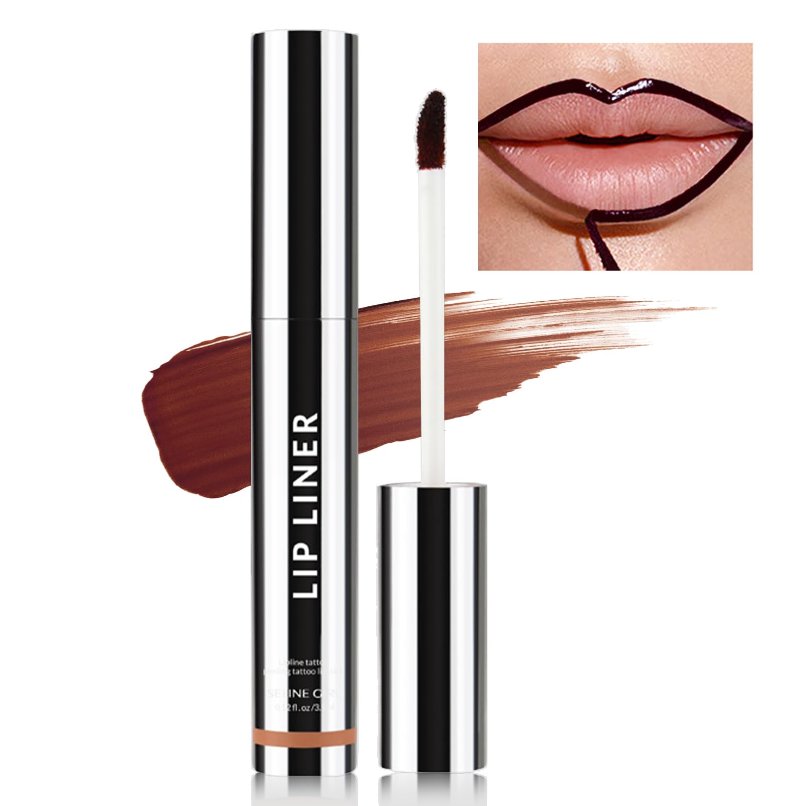 Erinde Peel off Lip Liner Stain, Long Lasting Lip Stain Peel off, Women Waterproof Matte Lipstick