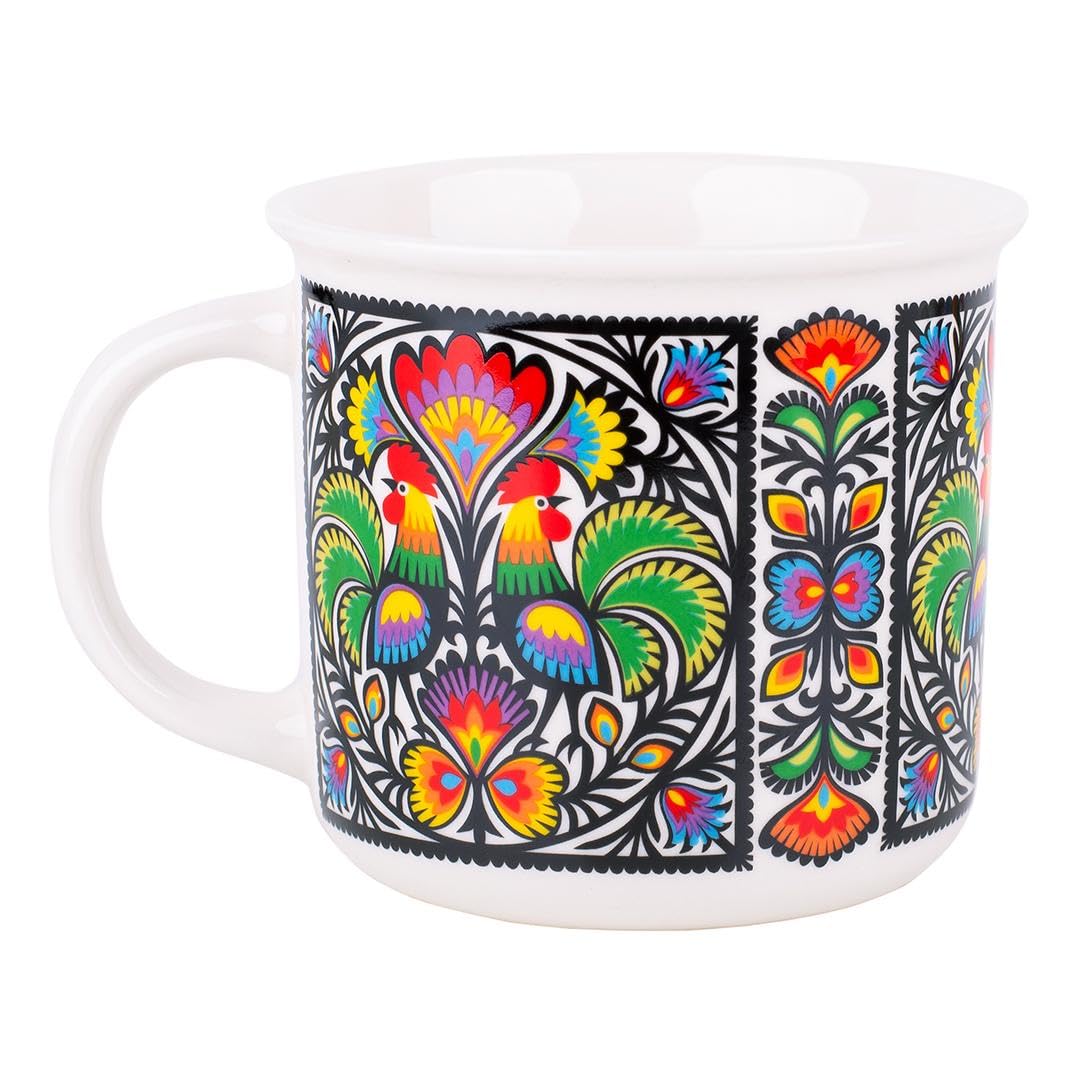 Mug Céramique Vintage Tulowice Poland – Décor épi De Blé Beige – Tasse Décorative