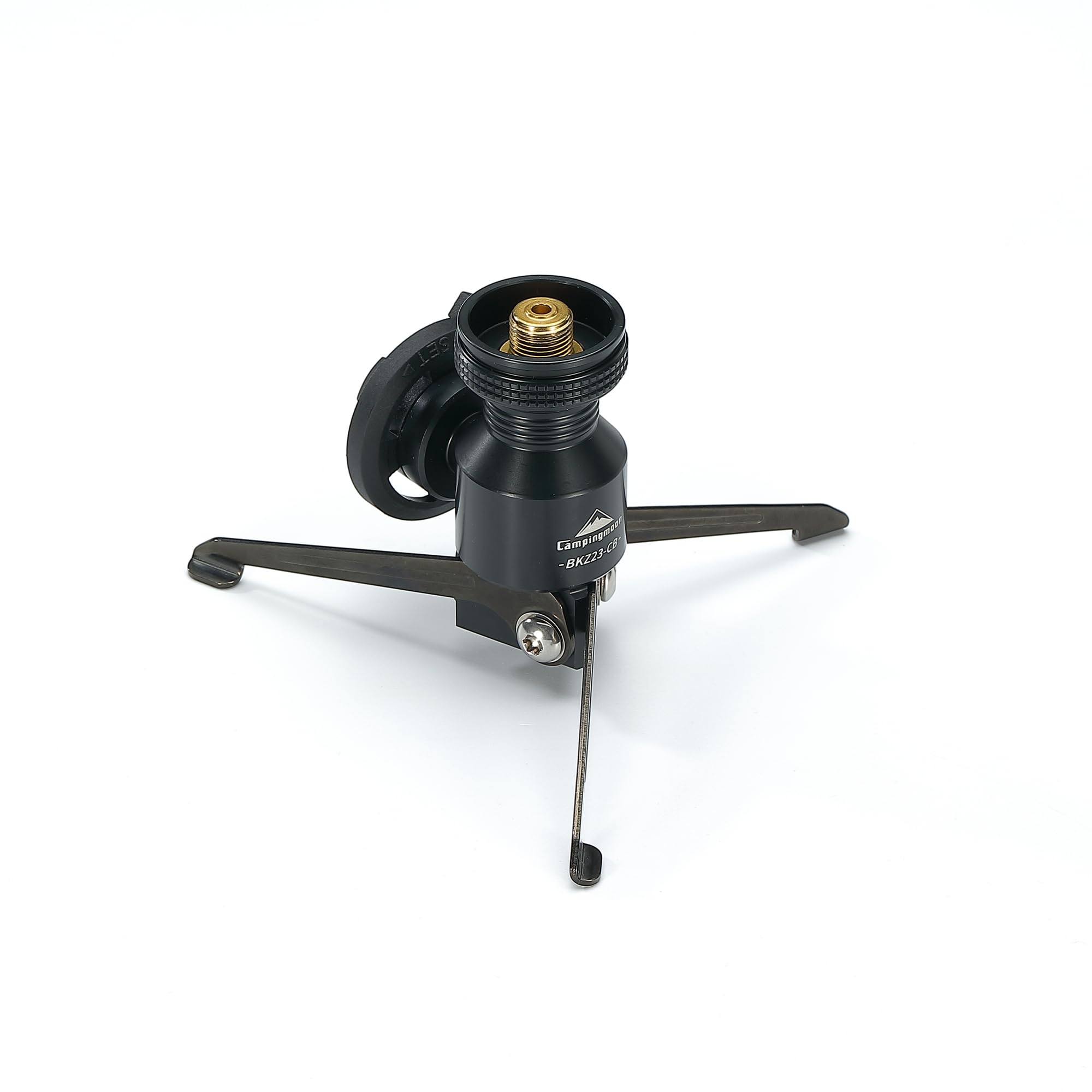 Camping Moon Adapter do butanowego węchowca typu stojak Konwerter na EN417 Lindal Zawór Czarny BKZ23-CB
