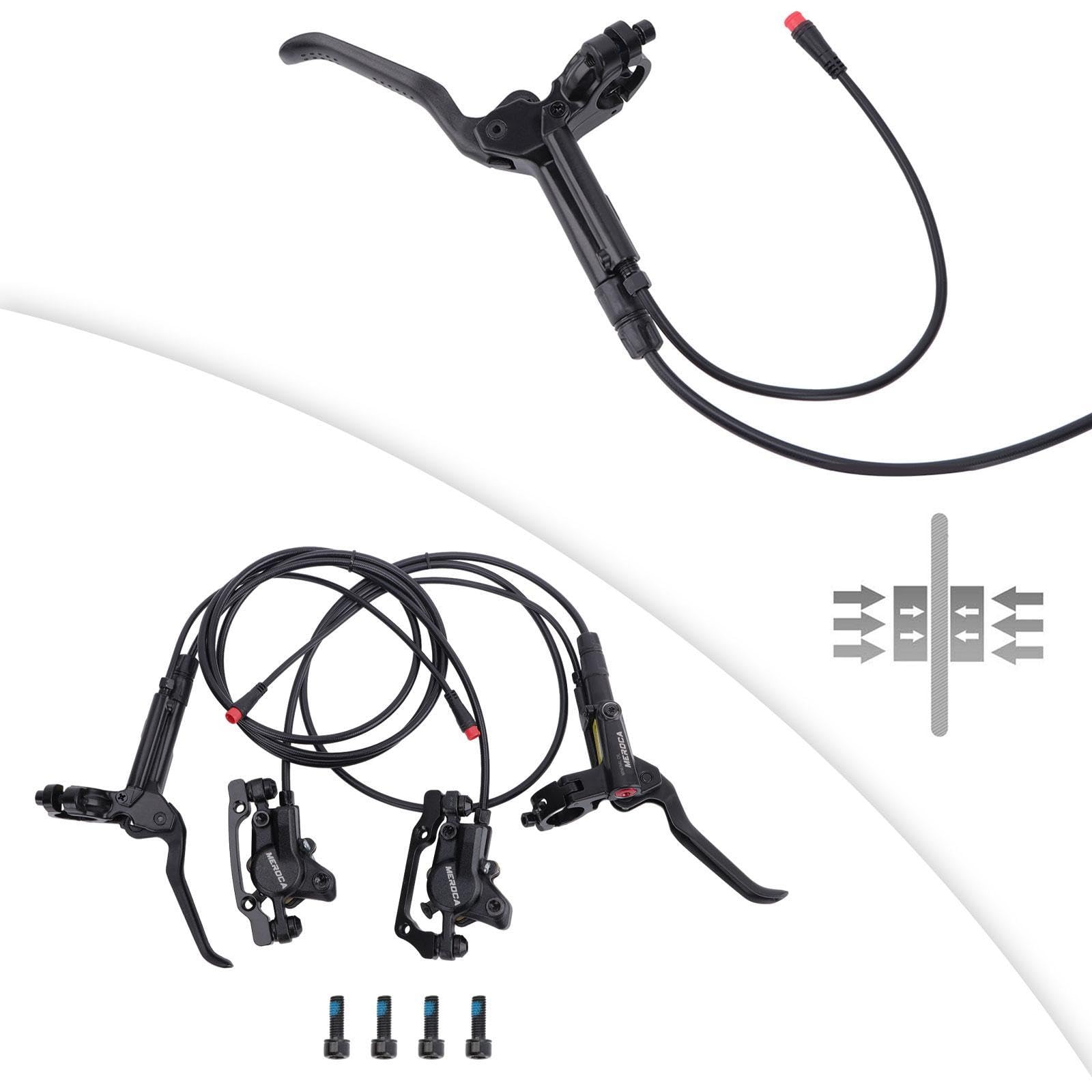 RNXRZANK Hydraulic Disc Brake Set for with 2 Piston Parts, Without 160mm Rotor