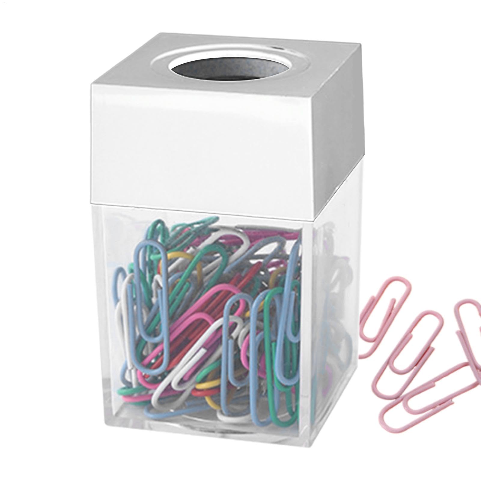 Portaclip Per Scrivania Magnetico Portatile | Scatola Magnetica Porta Graffette Da Scrivania Ufficio, Scrivania, Aula, Casa, Studio, Dorm, Viaggio, Locker, Zaino,