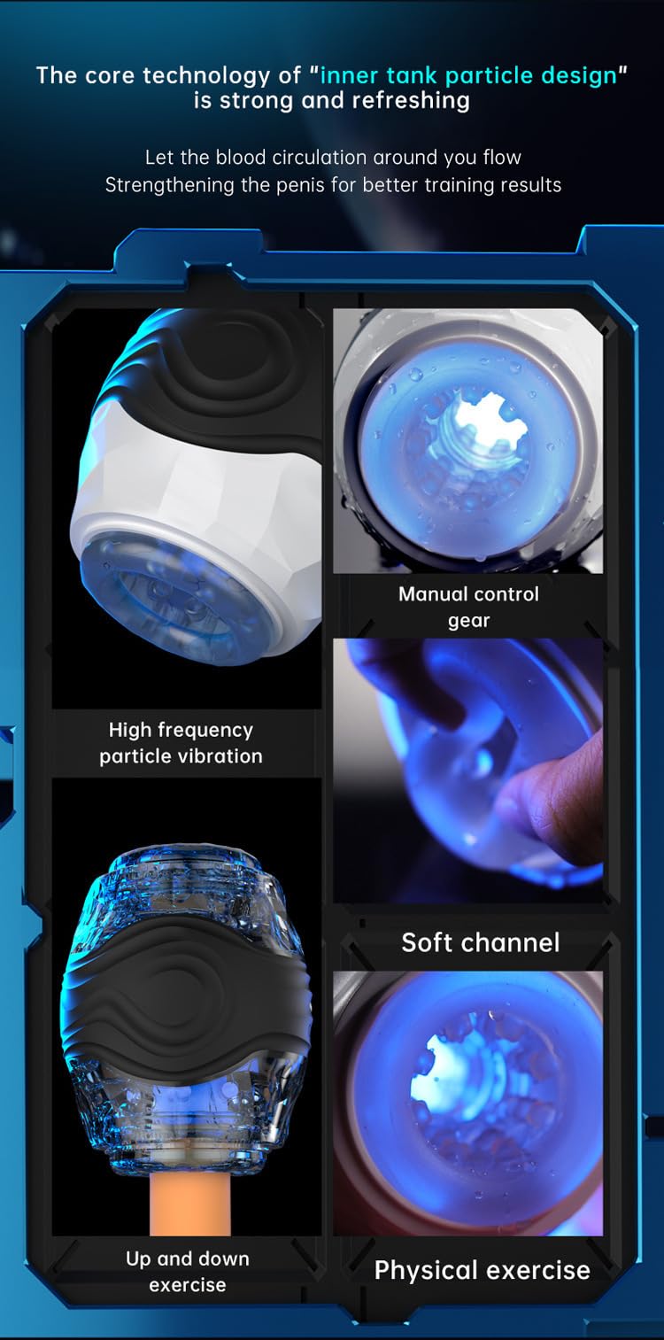masturbâteur pour homme - sextoý Chauffant Simulateur de Fellation Vibrant Effet de Succion, Rechargeable - Suceur de Gland Silicone k1