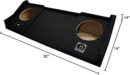 Miniatura 5 de American Sound Connection ASC Compatible con Dodge Ram 1994-2001 Extended/Quad/Club Cab Truck Dual 10" Subwoofer Caja de altavoz subwoofer