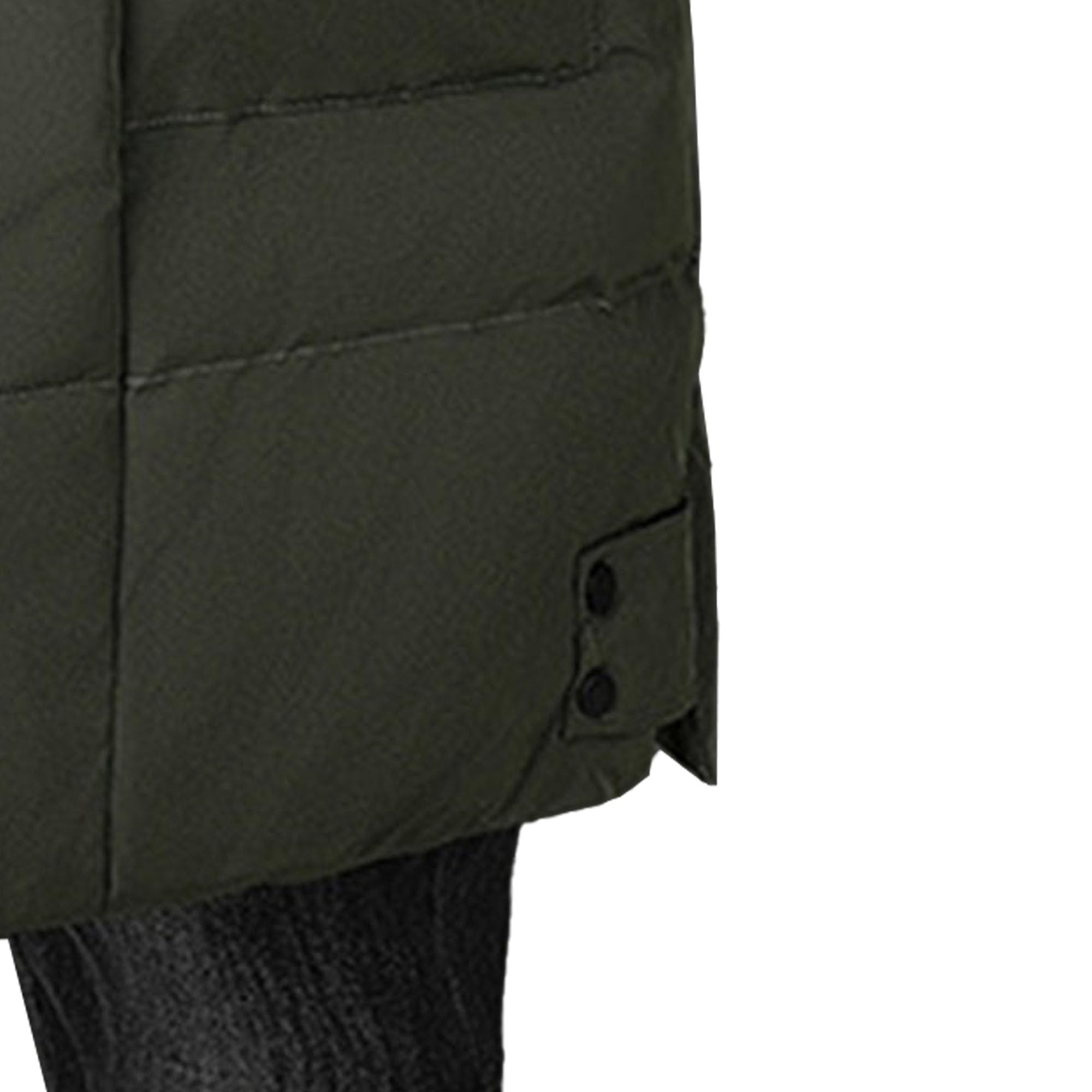 ZDJSWJ Hombres Invierno cortaviento largo abajo chaqueta chaqueta impermeable con capucha más acolchada chaqueta acolchada cálida acolchada