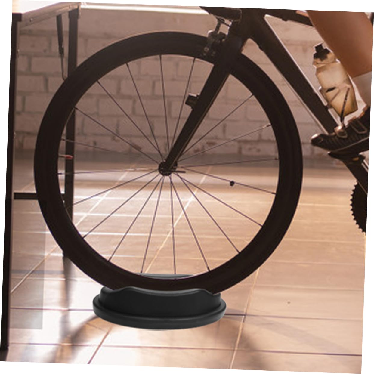 SUPVOX 4piezas Esterilla para Rueda Delantera Soporte Entrenador Ciclismo Estabilizador Bicicleta Entrenamiento Casa Soporte Bicicleta Estática Montaje Interior