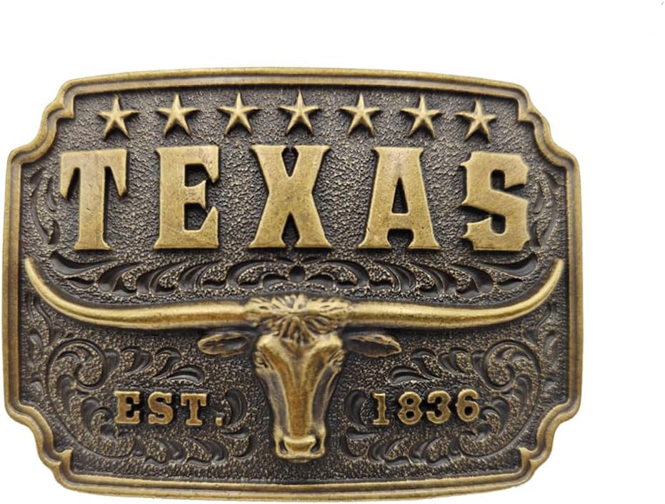 Western Cowboy Classic Texas Longhorn Bullhead Belt Buckle