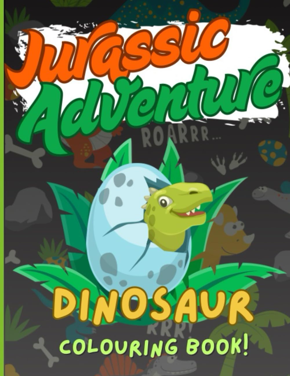 Jurassic adventure: Dinosaur colouring book