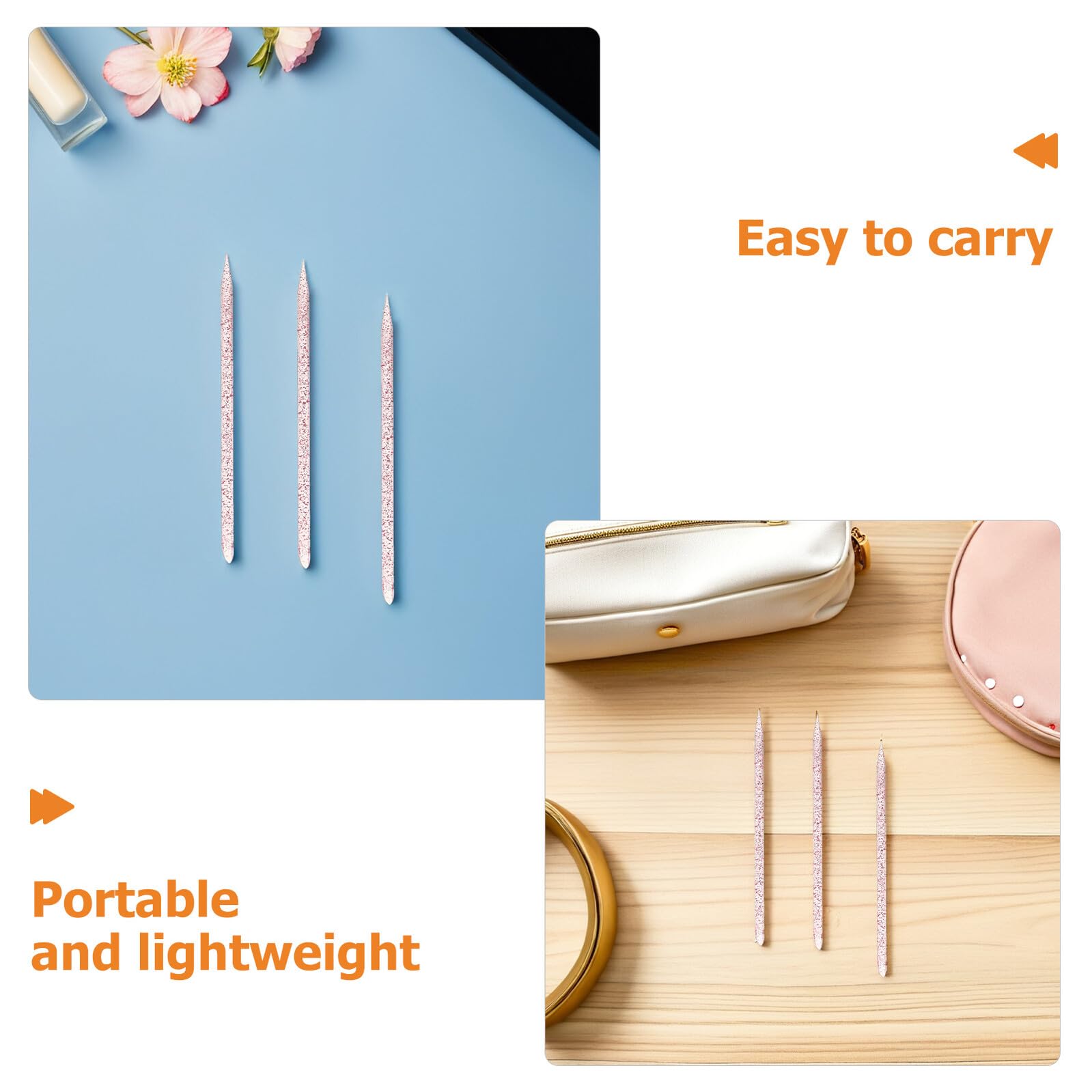 600piezas Kit de Herramientas para Armaduras de Empujador de Cutículas de Doble Cabeza Removedor de Cutículas para Decoración de Uñas DIY y Arte de Uñas