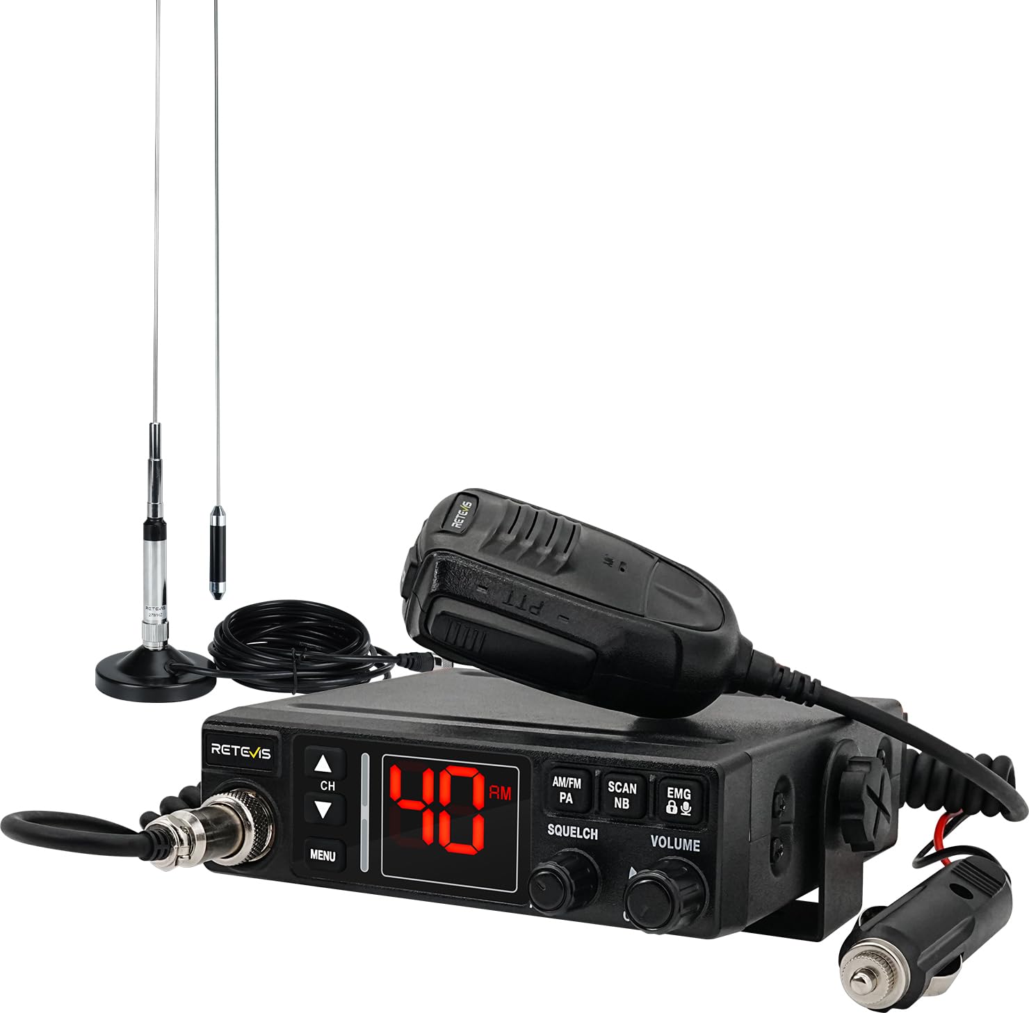 Albrecht Marine Masttop 3200 - Antenna Radio FM Per Nautica, 1 Metro Con Supporto E Cavo Coassiale 18 Metri - Connettori PL259