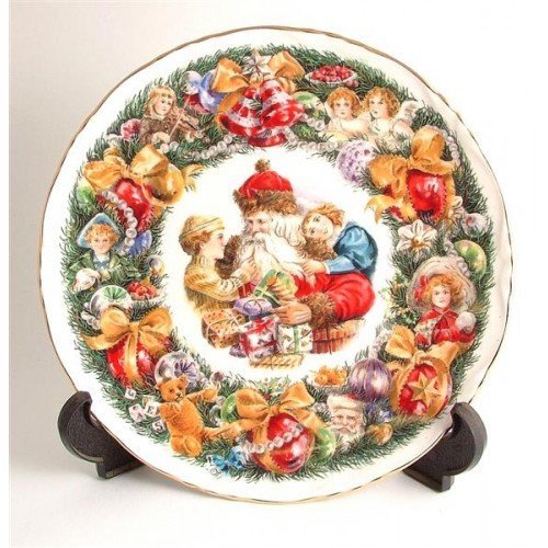 ROYAL ALBERT christmas plate 1998 - CHRISTMAS GARLAND -BNIB -UK MADE - RETIRED