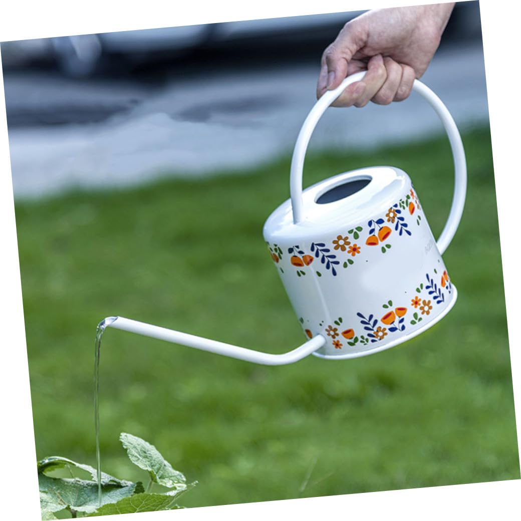POPETPOP Arrosoir Acier Longue Poignée pour Plantes Intérieur Et Extérieur Outil De Jardinage Vintage pour Arrosage Facile Et