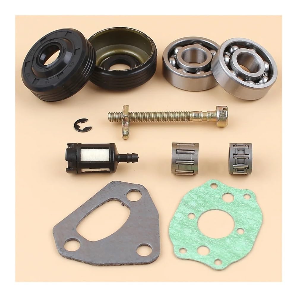 Kit de Ajuste del Tensor de Cadena del Sello de Aceite del cojinete del cigüeñal, Compatible con Motosierra 136, 137, 141, 142, 36 y 41 (530-05-63) Accesorios