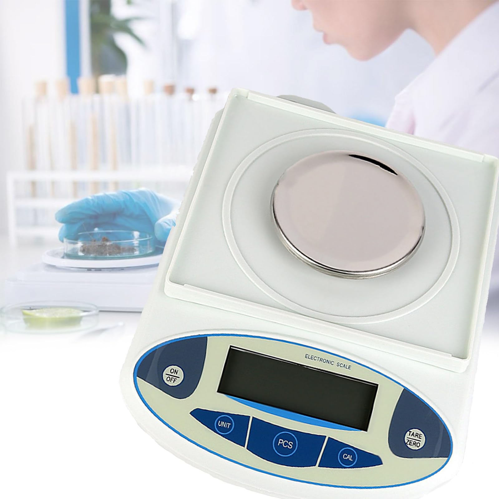 Báscula de Laboratorio, balanza analítica de 0,1 g, balanza electrónica de precisión, balanza de precisión de Laboratorio, balanza de joyería, balanza Digital para Alimentos de Cocina, 200 g
